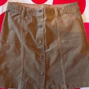 Bass Corduroy Button Up Skirt
